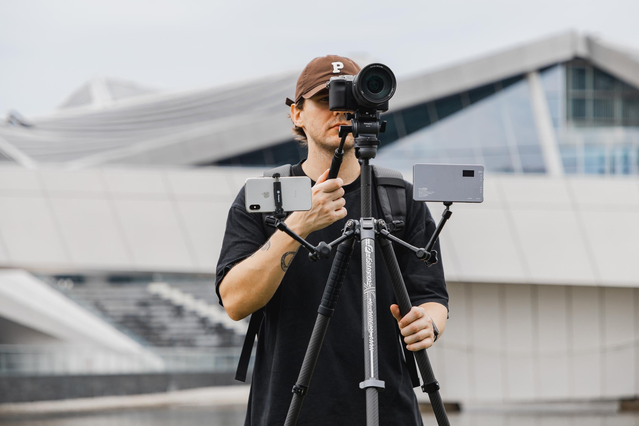 Fotopro camera tripod recommended for social meida creators, perfect for TikTok, YouTube, live streaming, and content production. Best options include Origin Series, X-Airfly Series, and X-Go E2 Series, offering lightweight, stable, and creator-friendly designs.