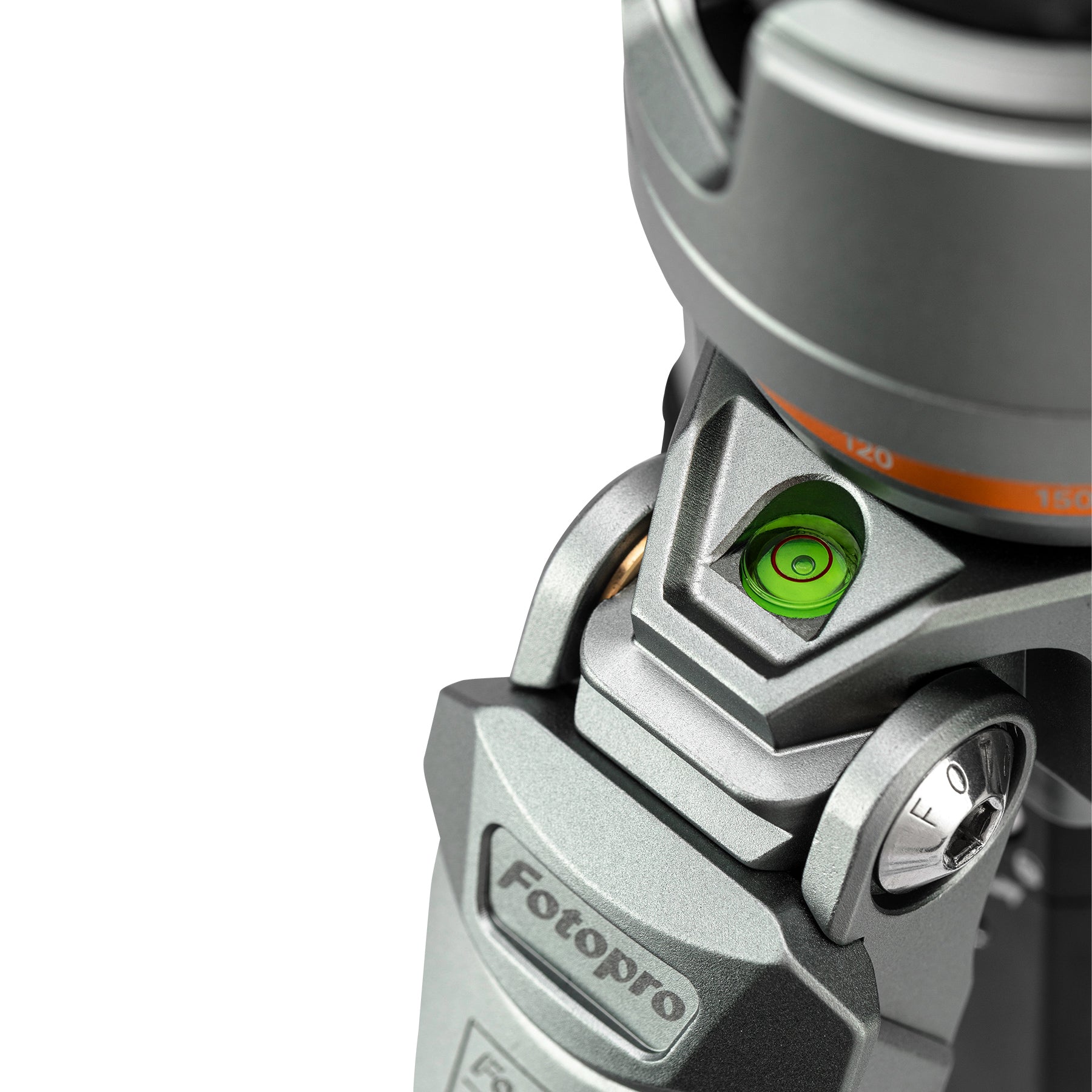 Fotopro Pantour Origin camera tripod with built-in bubble level for precise leveling and accurate framing in landscape, architecture, and portrait photography.