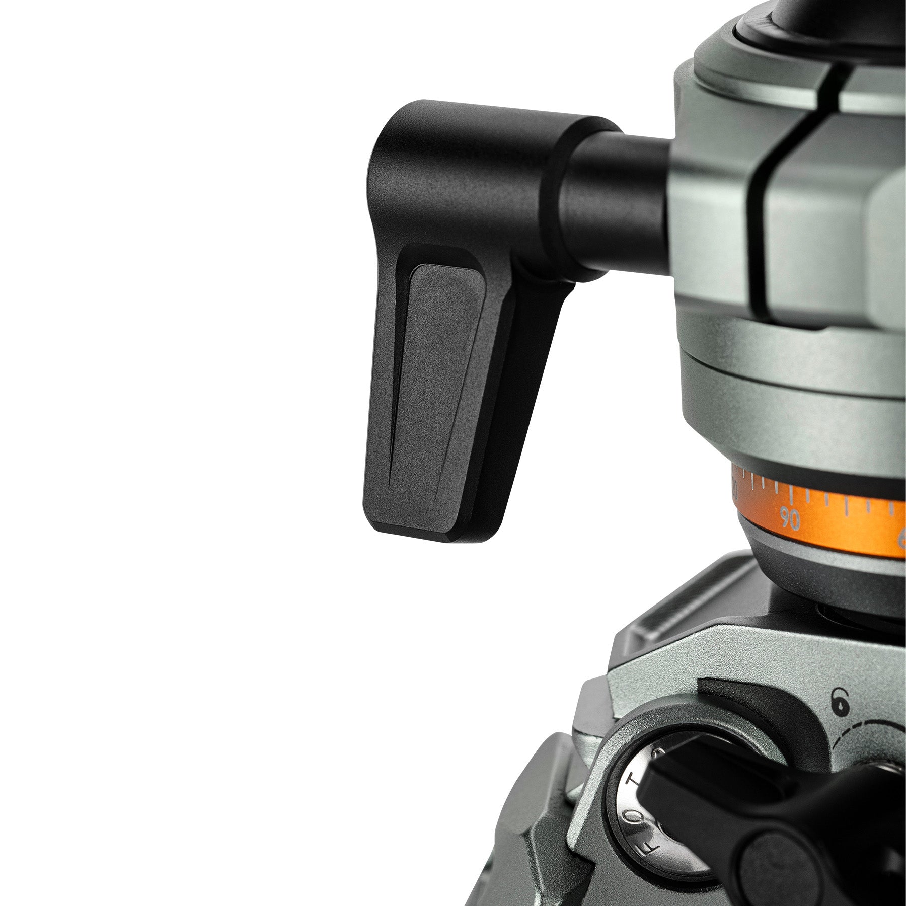 Fotopro Pantour Origin camera tripod with 38mm ball head featuring smooth and secure lock system for precise 360-degree panoramic adjustment, ideal for photography and videography.
