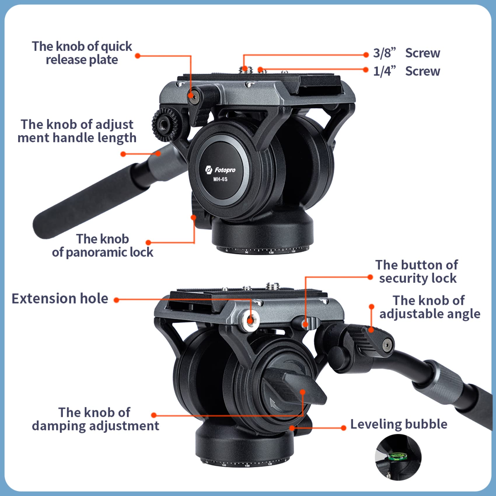 MH-6S Fluid Video Head