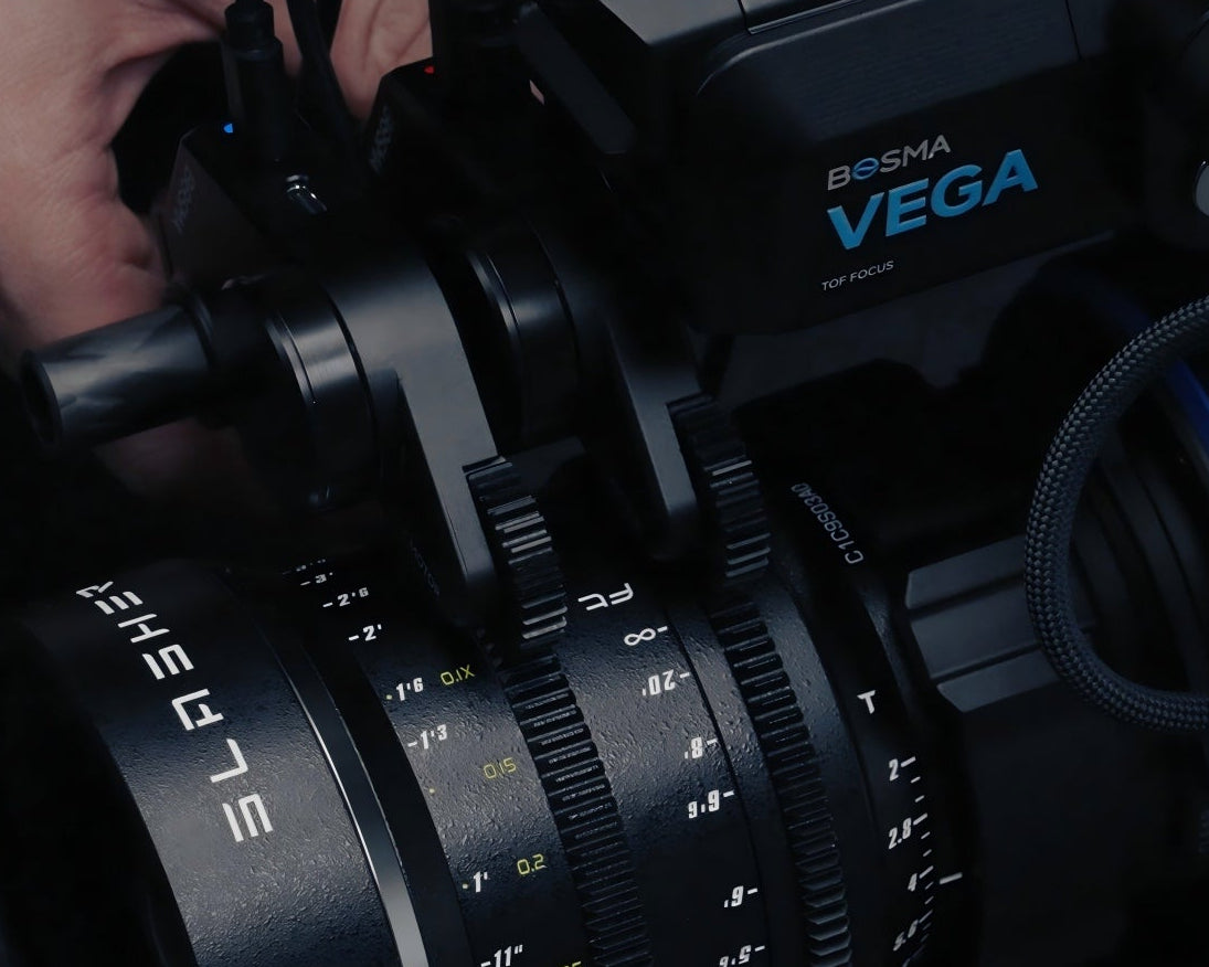 BOSMA VEGA H2 full frame filmmaking camera with Precision F.I.Z Motor System enabling accurate focus, iris and zoom control for cinematic production workflows