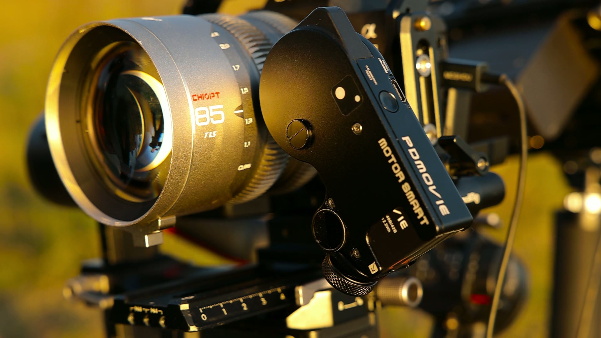 Chiopt Aura 85mm full frame cine lens lifestyle