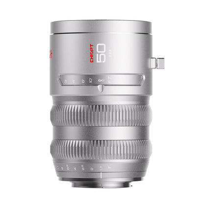 Chiopt Aura 50mm T1.5 cinema prime lens, standard cine lens for 8K camera, cinematic storytelling, commercial shooting, and high-definition close-ups with beautiful natural perspective and color fidelity.