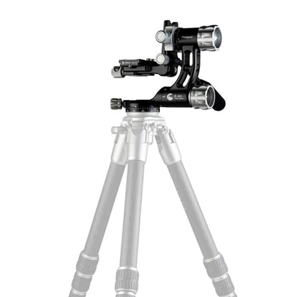 Fotopro E-6H lightweight tripod head weighs only 2.27 lbs (1.03 kg) but supports heavy camera equipment up to 22 lbs (10 kg), perfect for wildlife and bird photography with large telephoto lenses.