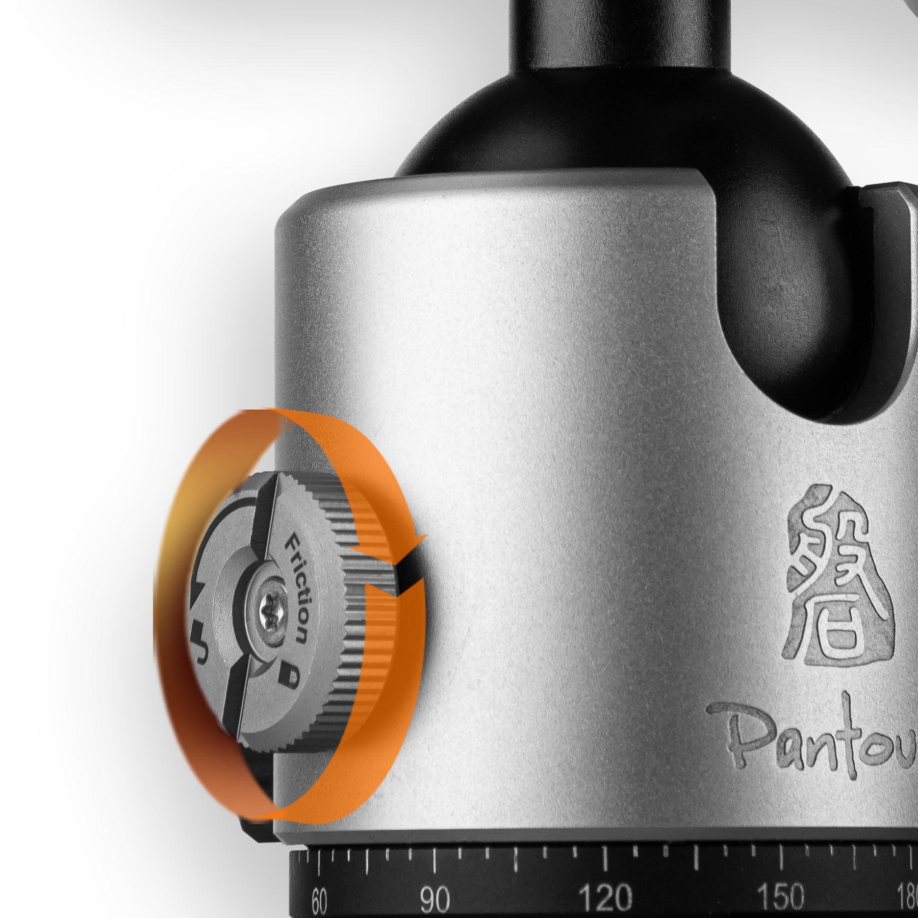 Image showing the Fotopro T-ROC tripod’s precision-sealed ball head with memory damping and anti-sand protection, ensuring long-lasting performance in harsh outdoor conditions.