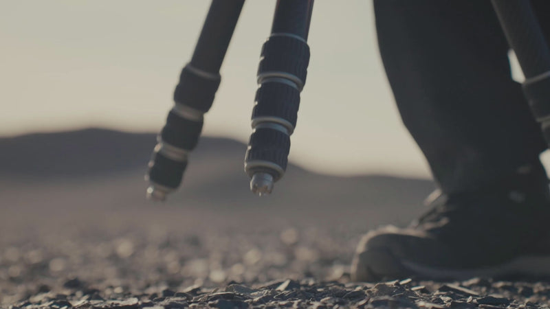 Fotopro T1 Plus tripod with 6-claw foot spikes for maximum outdoor stability, designed for rugged terrains like rocks, sand, snow, and mud. Built for reliable, secure, and long-lasting performance in extreme photography conditions.