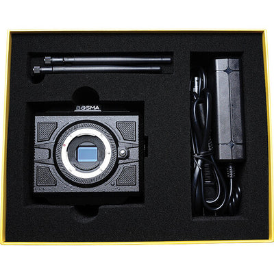 Bosma G1 Pro 8K cinema camera package with protective case, power cable, and professional accessories, ensuring safe transport and reliable setup for 8K video production and cinematic filming.