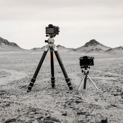 Capture stable images in challenging environments with the all-terrain Fotopro Pantour T1 Plus all-terrain travel camera tripod. Features T-Stand center column as mini tripod setup on uneven ground, perfect for forests, rocky areas, and off-road travel. Carbon fiber build, durable, lightweight, and weather-resistant.